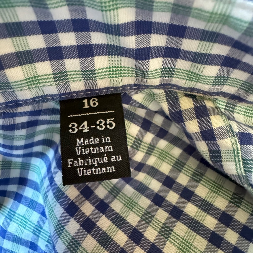 Men’s plaid dress shirt L